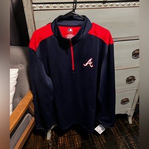 Atlanta Braves quarter zip. New with tags. Size 2X.
